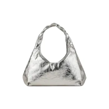 Sandro Metallic-leather Shoulder Bag
