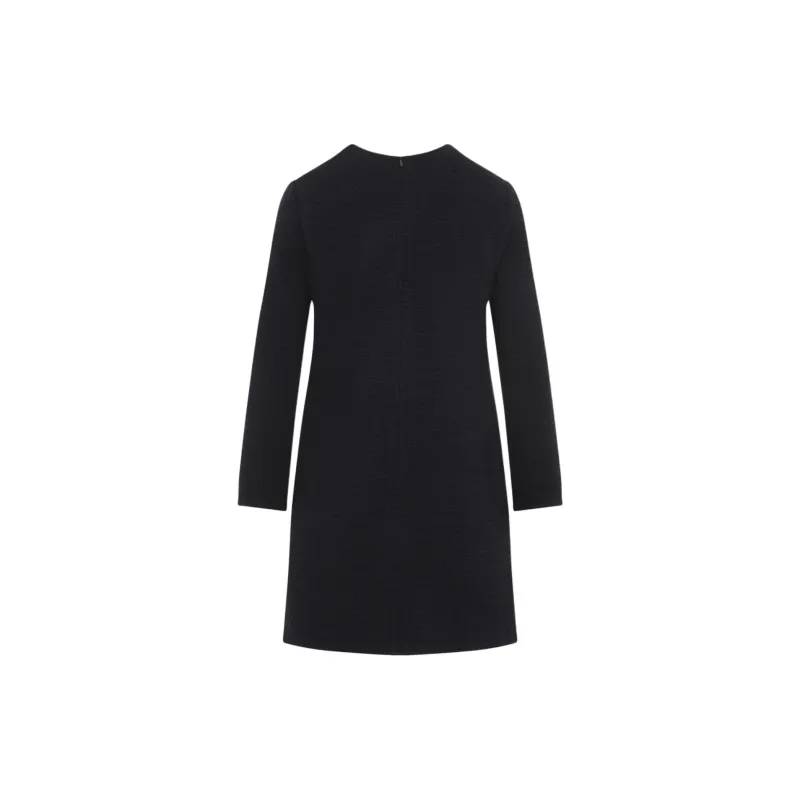GUCCI Damier Boucle Long Sleeve Dress-1