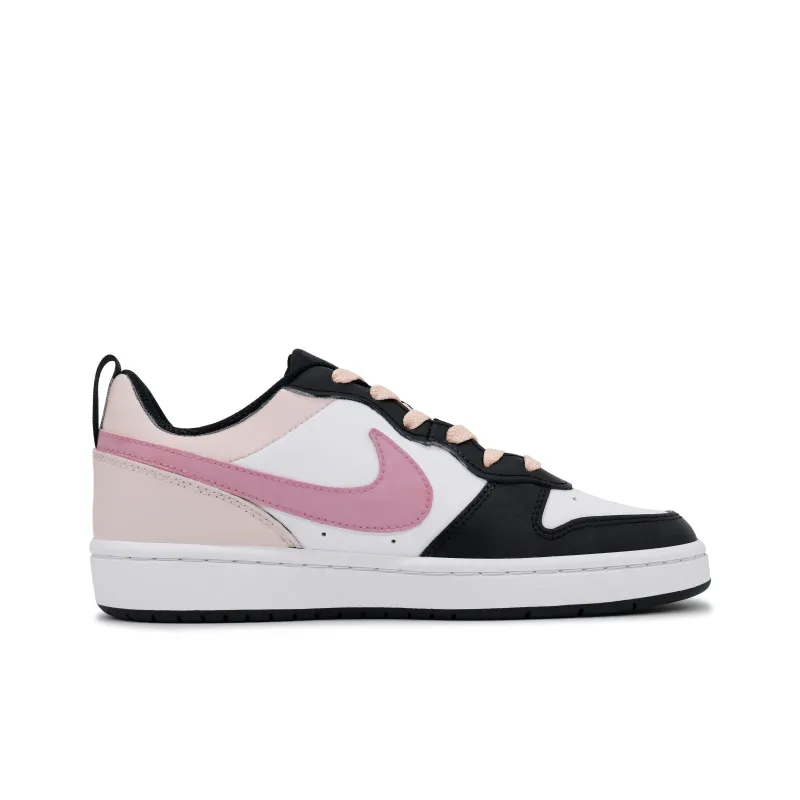 Nike Court Borough 2 Non-slip Lightweight Low-Top Skateboard Shoes GS Pink-1