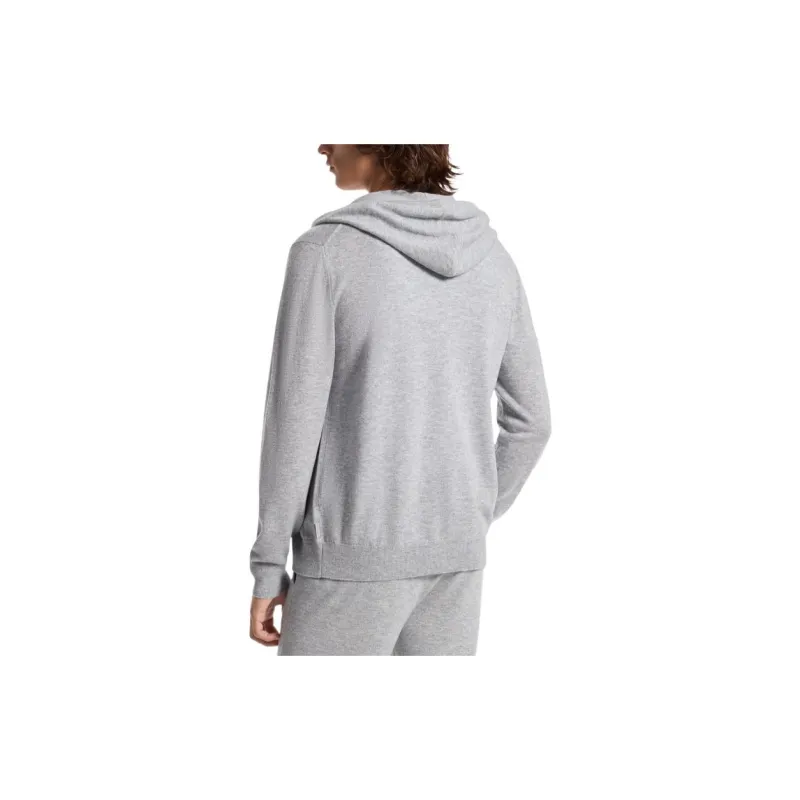 MICHAEL KORS Wool And Cashmere Blend Zip Up Hoodie-3
