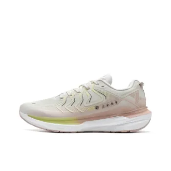 XTEP Slip Resistant Breathable Rebound Low Top Casual Running Shoes Women's White Pink