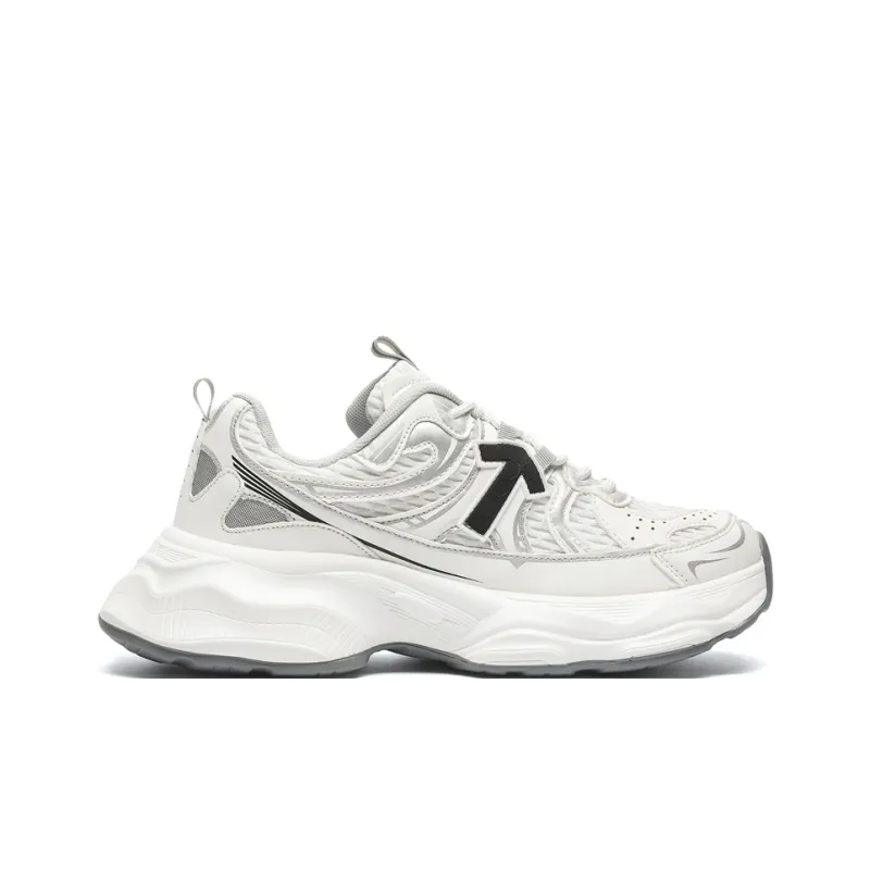 RBV Breathable Low Top Chunky Sneakers Unisex White Box Included-2