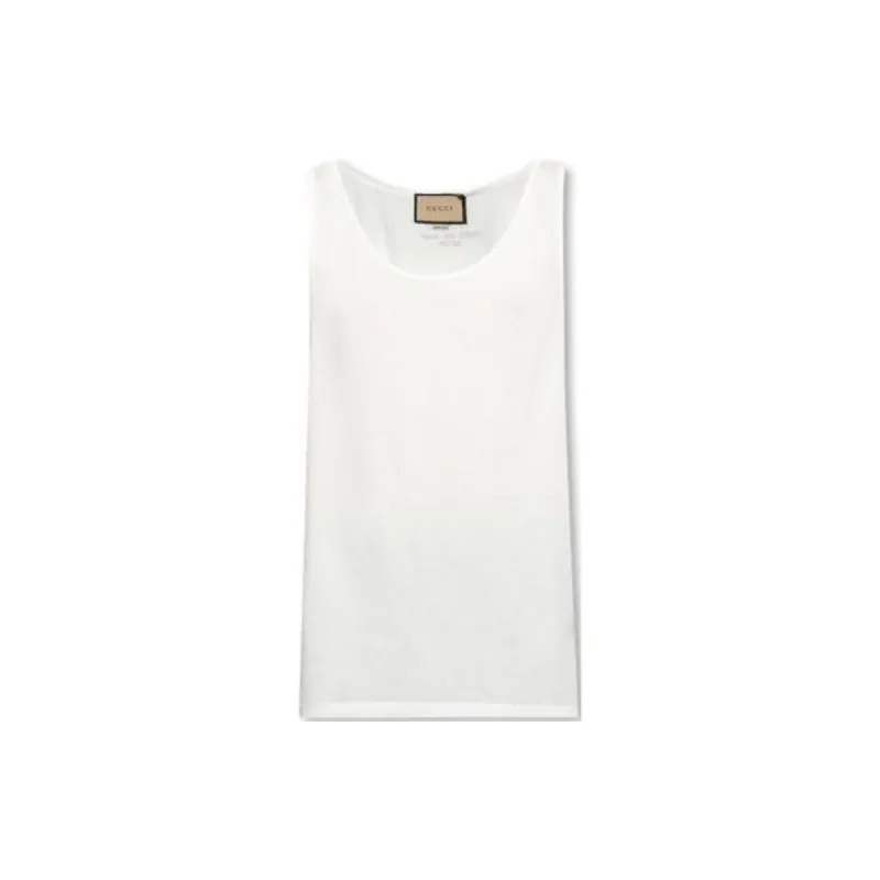 GUCCI Soft Cotton Jersey Tank Top-2