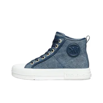 MICHAEL KORS Evy High-Top Skateboard Shoes Women's Blue