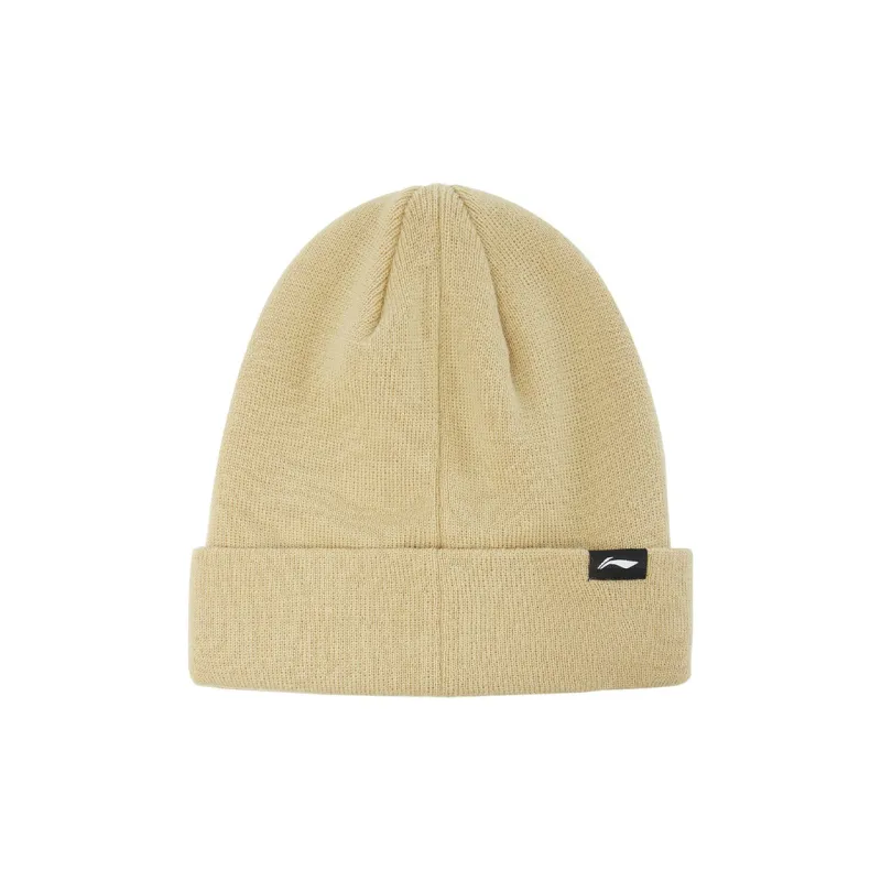 LiNing Sheep Wool Beanies Unisex Khaki-1