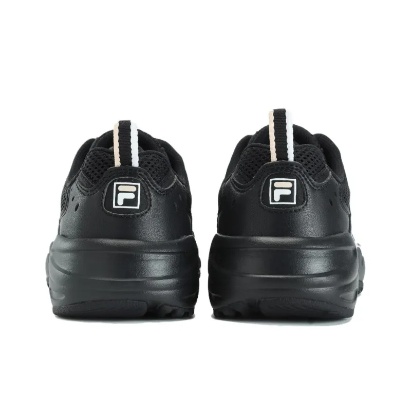 FILA Heritage FHT Cushioned Wear Resistant Breathable Low Top Casual Shoes Women's Black-7