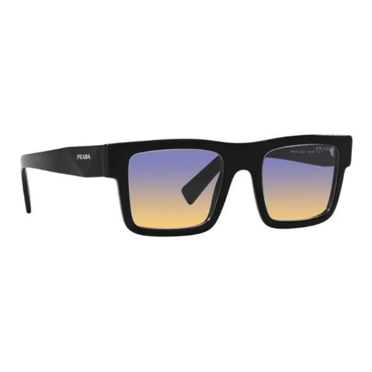 PRADA TR/Memory Plastic Rectangular Sunglasses Men's Black-5