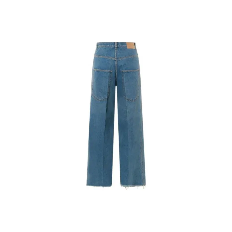 GUCCI Denim GUCCI Label Pants Blue-6