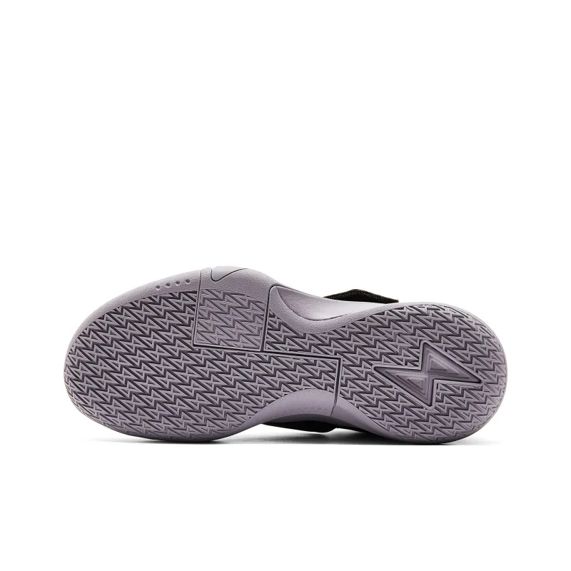 PEAK Basketball Shoes Men Mid Top Black Carbon Gray-5