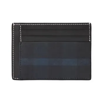 Burberry Leather Detail Card Holder Men's Navy