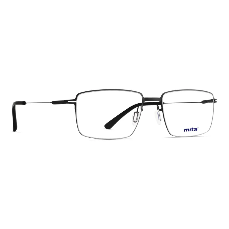Mita Stainless Steel Square Eyeglass Frames Men-1
