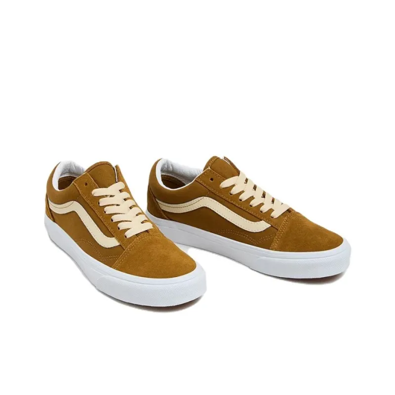 Vans Old Skool Anti-Slip Wear-Resistant Low-Top Skateboard Shoes Unisex Brown-3