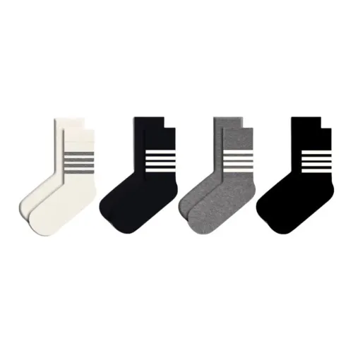 Duanmei Mid-Calf Socks Women's 4 Pack