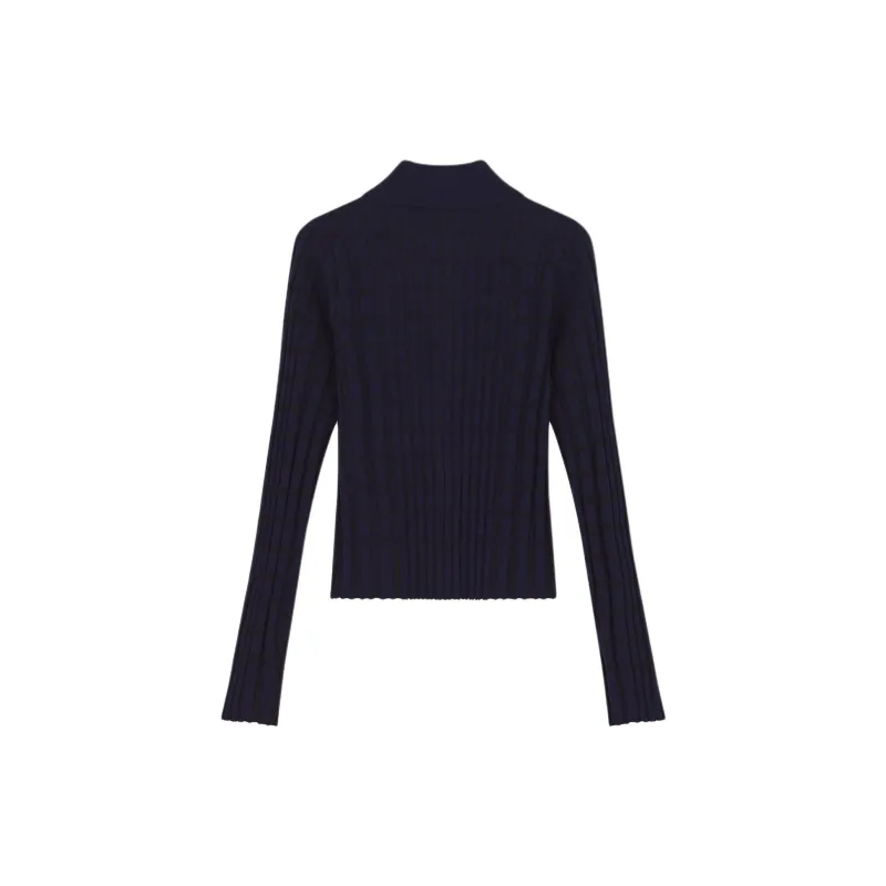 Maison Kitsuné Checked Knitted Shirt-1