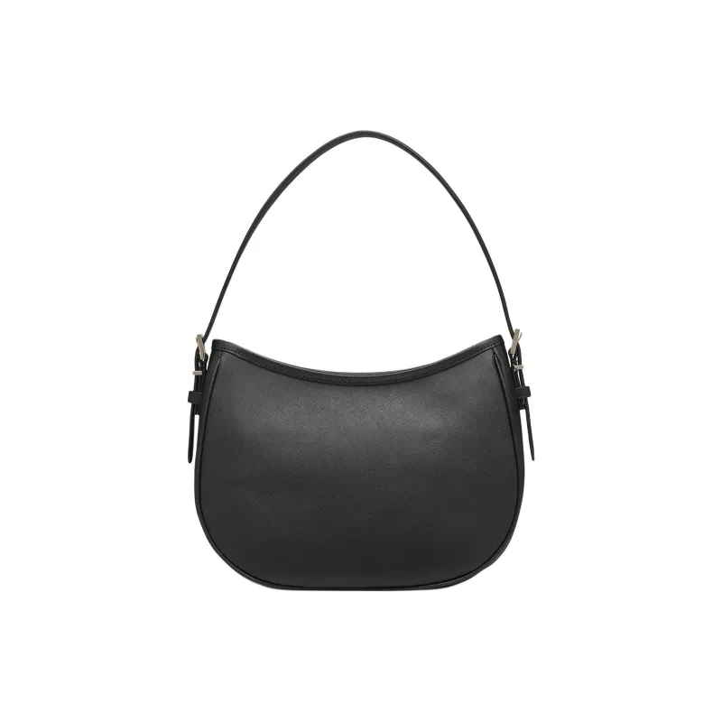 DKNY Soft Leather One Shoulder Handbags Women's Black-2