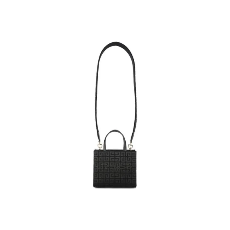 GIVENCHY G Tote Cotton And Acrylic Blend Tote Bag Shopping Bag Shoulder Bag Crossbody Bag Handbag Mini Women's Black-1
