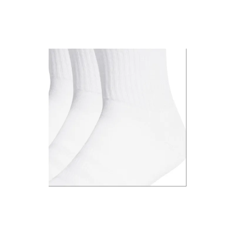 Adidas Cushioned Crew Socks Mid-Calf Socks Unisex 3 Pack White-2
