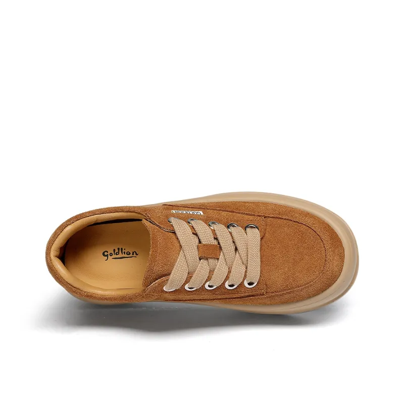 GOLDLION Height Increasing Low Top Casual Shoes Women's-2