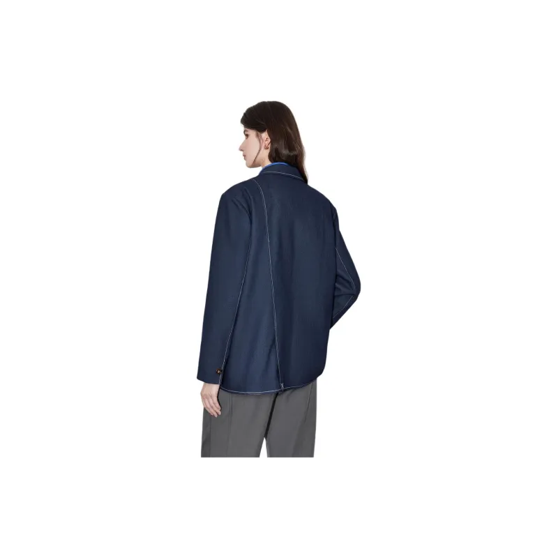 Initial Language Business Suit Women's Denim Blue-1