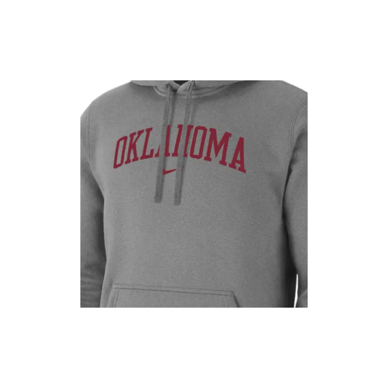 Nike Oklahoma Club Fleece Men's Nike College Pullover Hoodie-1