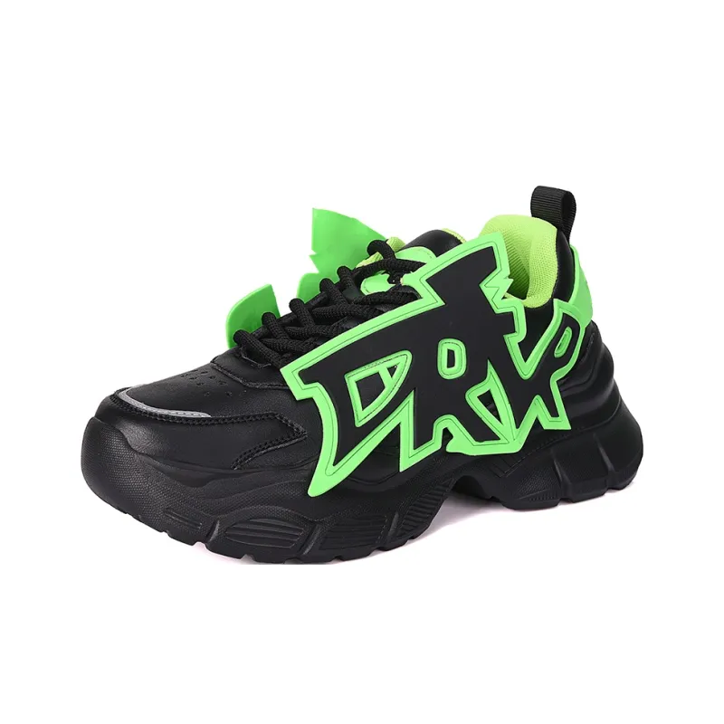 MOISE KEAN Height Increasing Wear-Resistant Slip-Resistant Low-Top Chunky Sneakers Men's-27