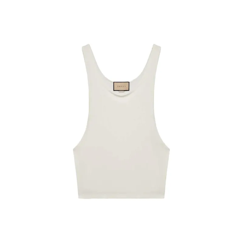 GUCCI Soft Cotton Jersey Tank Top-1