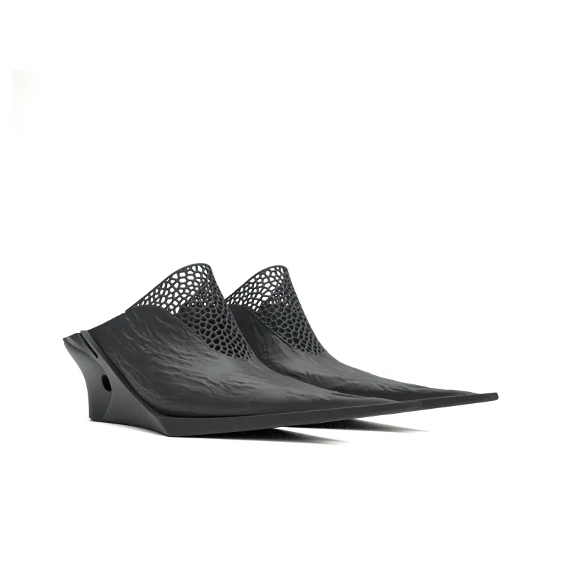 SCRY Closed Toe Slippers Women's Black-1