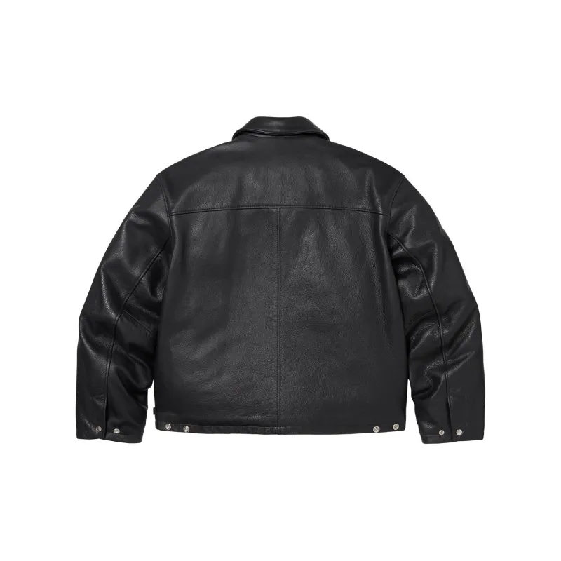Supreme Schott Leather Racer Jacket FW24-1