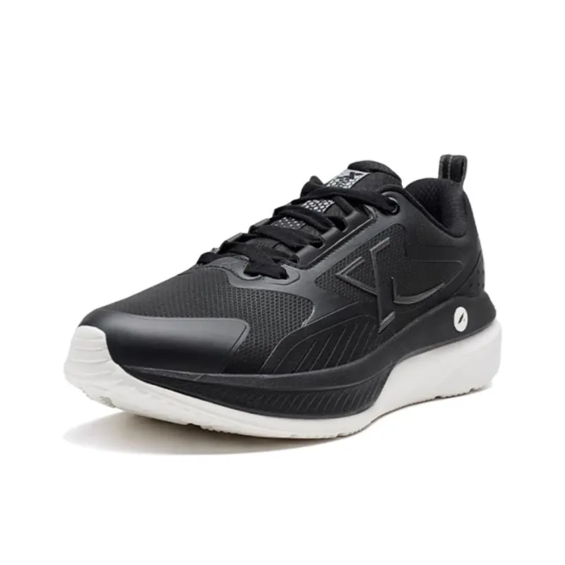 XTEP Cloud DC Anti Slip Wear Resistant Low Top Casual Running Shoes Men's Black White-1