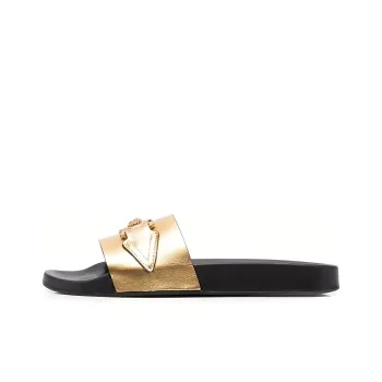 VERSACE Medusa Slide Slippers Women's Black Gold