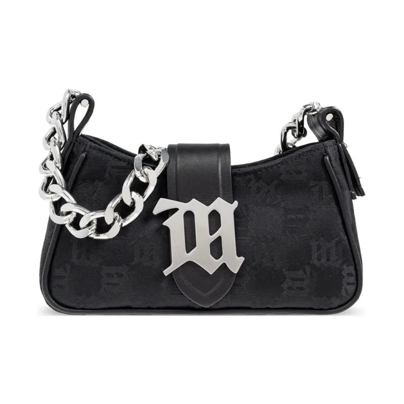 Misbhv Monogram Letter Plaque Chain Shoulder Bag-0