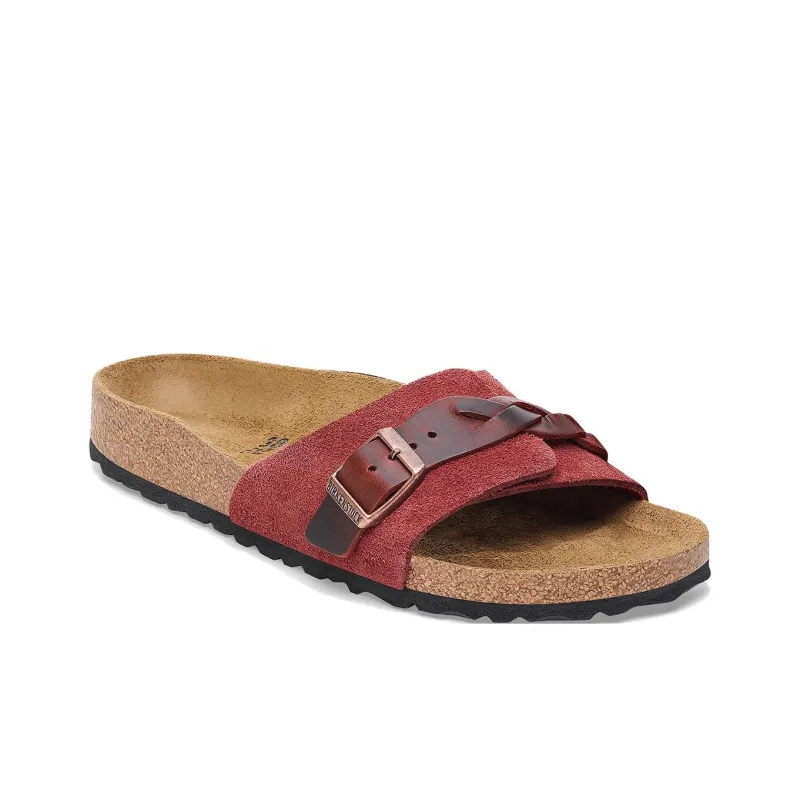 Birkenstock Slide Slippers Women's Burgundy-1