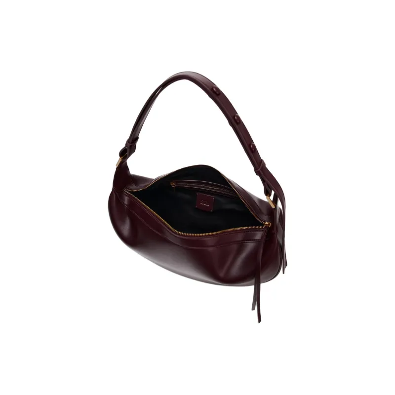 ZARA PU Shoulder Bag Crossbody Bag Handbag Medium Size Women's Red/Black-3