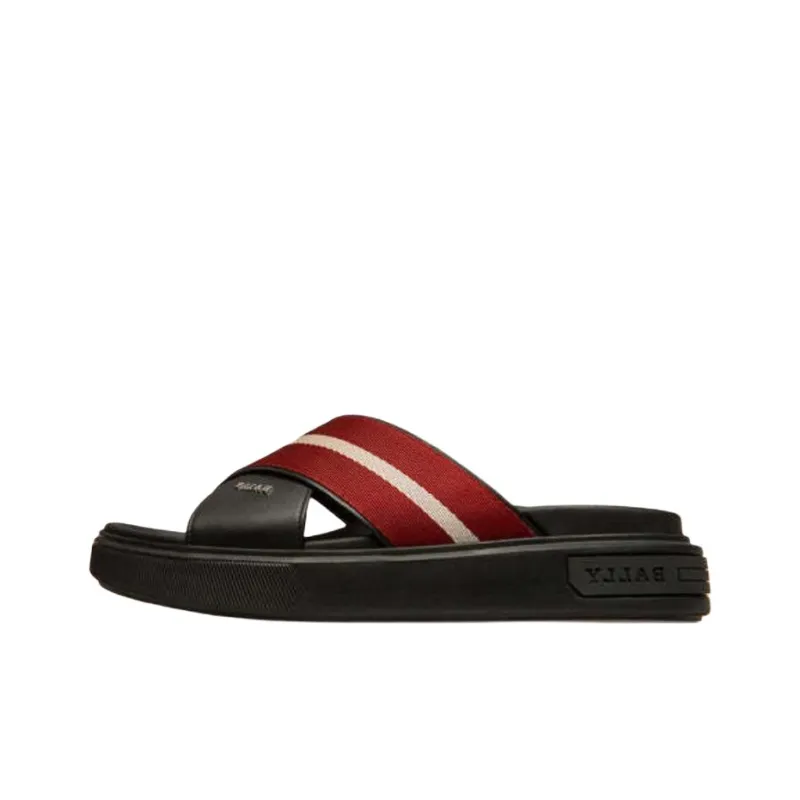 BALLY Slide Slippers Men Red-0