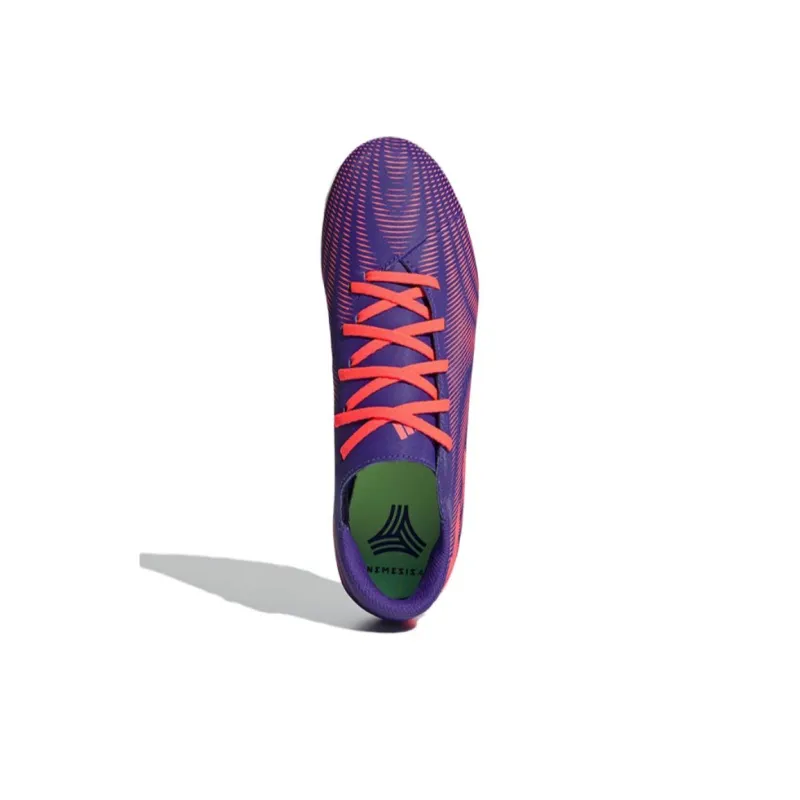 Adidas Nemeziz+ MG Rubber Short Studs Artificial Ground Slip-Resistant Breathable Soccer Shoes Men Purple-3