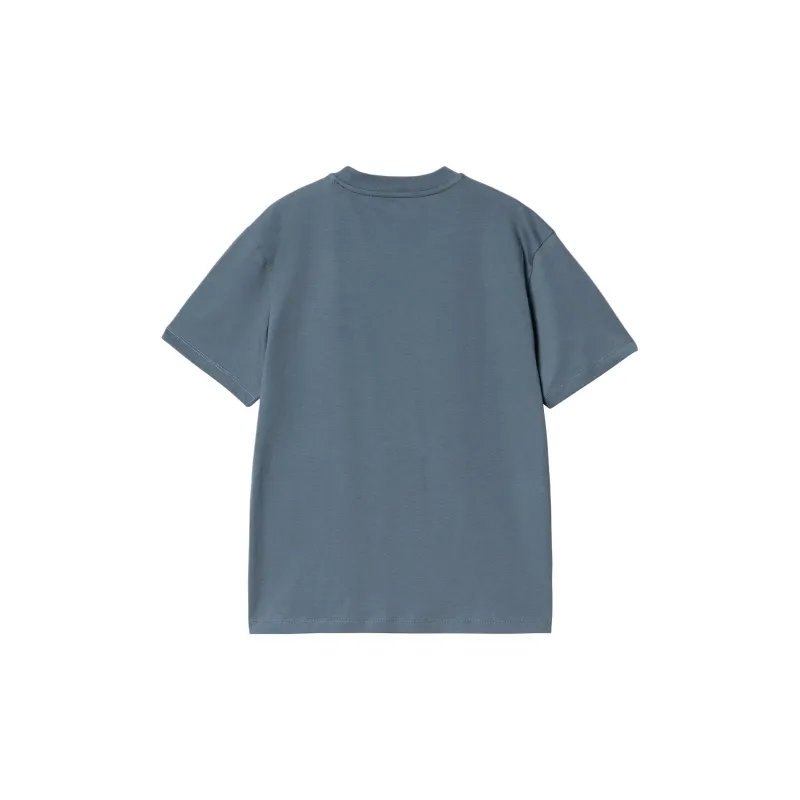 Carhartt WIP Short-Sleeve Script Embroidery T-Shirt 'Positano/Malbec'-1