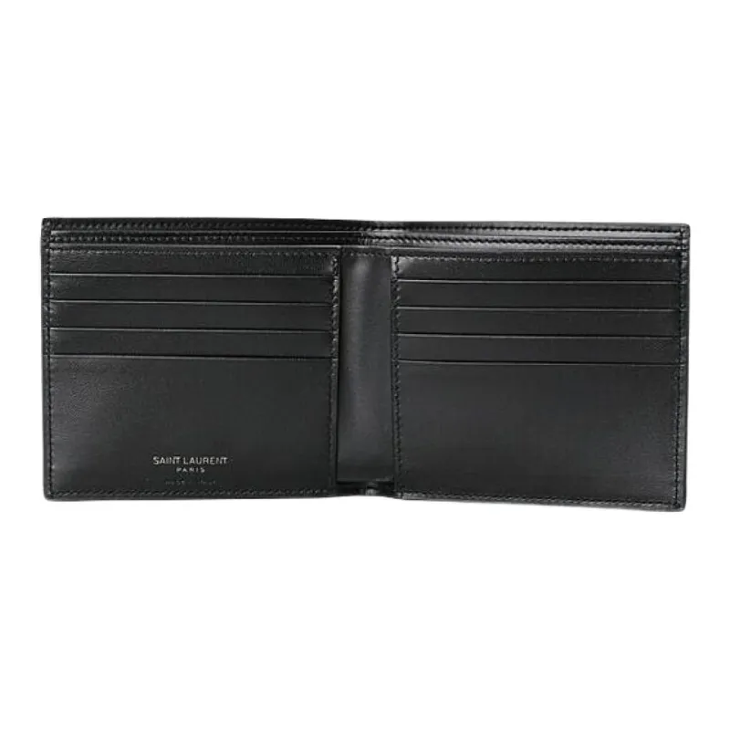 SAINT LAURENT Tiny Monogram East/West Wallet-8