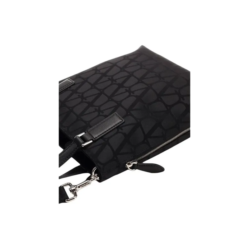 Valentino All Over Logo Patterned Top Handle Bag-6