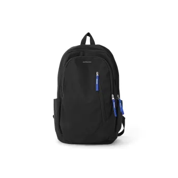 JEANSWEST Fabric Backpack Laptop Bag Regular Unisex Black/Blue