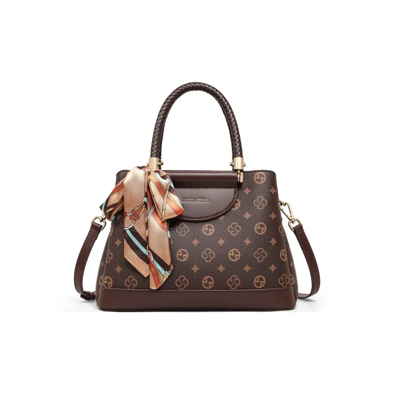 COMELY Synthetic Leather Shoulder Bag, Crossbody Bag, Handbag Regular Women's Coffee-1