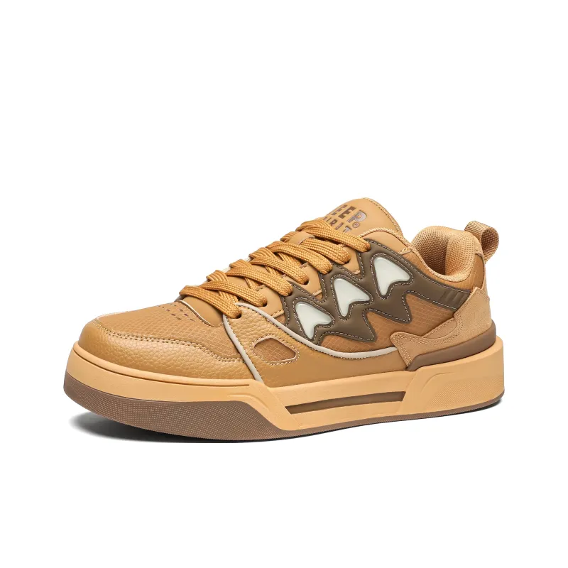 JEEP SPIRIT Skateboard Shoes Men Low Top Sunrise Yellow-2