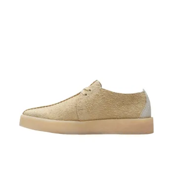 Clarks Low Top Casual Shoes Men Light Yellow