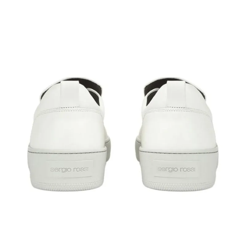 SERGIO ROSSI Sr1 Addict Low-Top Skateboard Shoes Men White-4