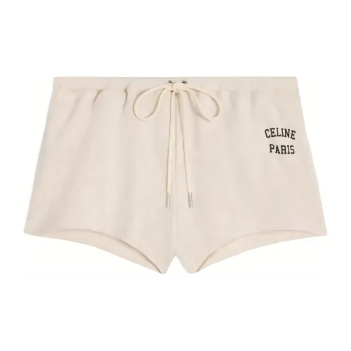 CELINE Casual Shorts Women's Cream