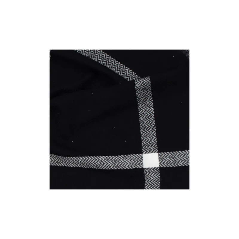 NAME.S 100% Sheep Wool Knit Scarves Unisex Multicolor Gift For Elders Box Shopping Bag-2
