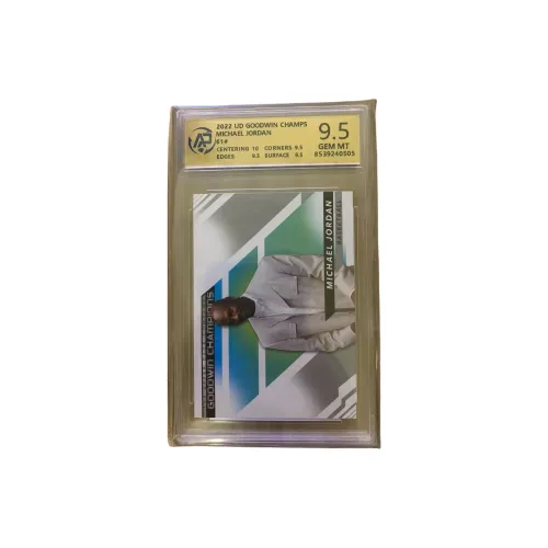 UPPER DECK 2022 UD Goodwin Champs Goodwin Michael Jordan Championship Ticket RPA 9.5 Grade Graded Cards 1 Pc