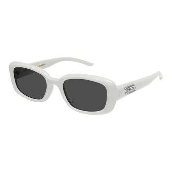 GENTLE MONSTER Plate Frame Square Sunglasses Unisex White