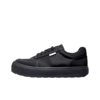 Sunnei Wear Resistant Low Top Skateboard Shoes Unisex Black