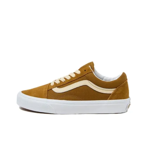 Vans Old Skool Anti Slip Wear Resistant Low Top Skateboard Shoes Unisex Brown