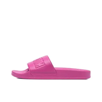 MOSCHINO Rubber Sole Slide Slippers Women's Pink